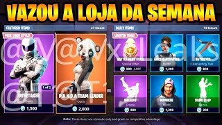 Fortnite  VAZOU A LOJA DA SEMANA COM PREÇO E DATA [upl. by Larrie]