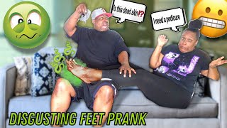 DISGUSTING FEET Prank On Boyfriend [upl. by Emeric699]