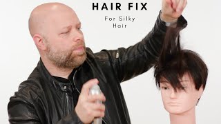 How to Fix Hair being too Silky  TheSalonGuy [upl. by Coh187]