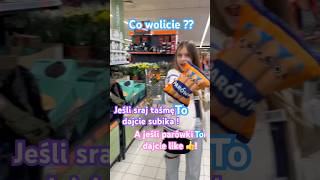 Co wolicie 🩷 Jeśli sraj taśmę to dajcie subika  🥰A jeśli parówki to dajcie like  Biedronka [upl. by Merell]