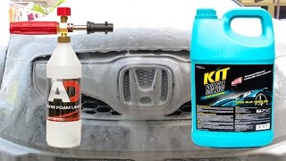 Snow Foam Lance Test  Kit wash and glow Part 1 [upl. by Golda]