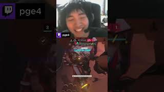 Mirrors reaction 😂  twitchtvpge4 pge pge4 pgeclips pge4clips overwatch overwatch2 [upl. by Sixel]