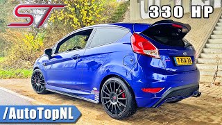 Ford Fiesta ST REVO 330  REVIEW on Autobahn NO SPEED LIMIT by AutoTopNL [upl. by Ayikur269]