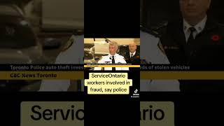 ServiceOntario workers involved in fraud say police Toronto Ontario autotheft [upl. by Halihs]