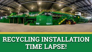 Twin Bridges Recycling Installation Time Lapse  Green Machine [upl. by Ahsert]