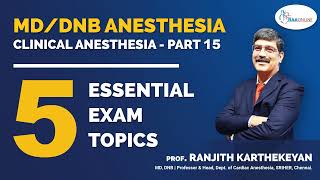 MDDNB Anesthesia  5 Essential Exam Topics Part 15 [upl. by Aryek]