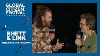 Rhett amp Link Introduce Headliner Post Malone  Global Citizen Festival NYC 2024 [upl. by Heller]