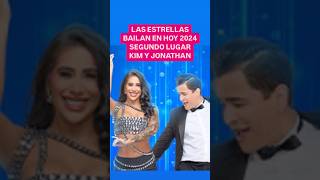 Las estrellas bailan en hoy 2024 segundo lugar Kim y Jonathan ￼🩷 lasestrellasbailanenhoy [upl. by Aniled]