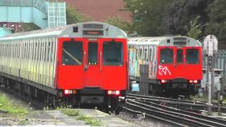 District Line D78 Stock 7098 Departing Dagenham East [upl. by Acirtap889]