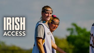 MK on the Mic 🎙️  Irish Access  Notre Dame Womens Lacrosse [upl. by Akinnor348]