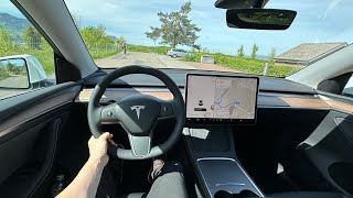 2024 Tesla Model Y Long Range RWD Test Drive POV [upl. by Nagey412]