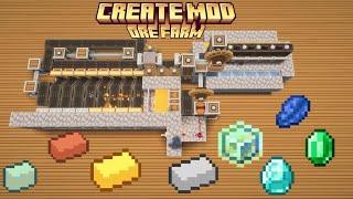 Easy Create mod Ore  experience Farm minecraft createmod REQUIRES SIFTER [upl. by Winnah767]