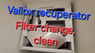 How to cleanreplace Vallox recuperator filters [upl. by Blane415]