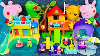 8 min video Peppa Pig COMPILATION  Satisfying Unboxing Peppa Pig Deluxe Clubhouse Playset ASMR [upl. by Ahsyad]