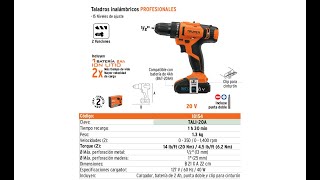 Taladro destornillador TRUPER 18154 TALI20A [upl. by Silvan]