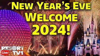 🔴Live New Years Eve Fireworks at Walt Disney World  Welcome 2024 from Epcot  Live Stream [upl. by Cleasta134]