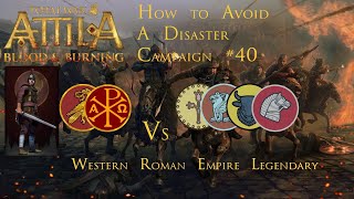 Total War Attila  Western Roman Empire  How to Avoid a Disaster Campaign  40  NonCommentary [upl. by Tam]