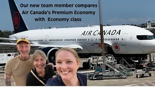 Our new team member compares Air Canadas B777 Premium Economy with Economy Class travelaircanada [upl. by Kris]