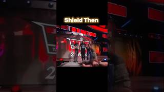 Shield Now vs Then 🥹🥹wwe shorts [upl. by Drucy827]