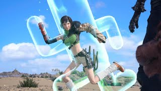 FINAL FANTASY VII REBIRTH Cute Yuffie trying to resist the Cactuar 🌵 Pose [upl. by Tayyebeb]