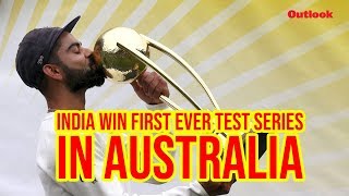 Virat Kohli Leads India To Their FirstEver Test Series Win In Australia [upl. by Nnylarak]