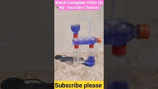 How to Make a Non Stop Herons FountainDIY  Waterfall Fountain At Home from Plastic Bottle science [upl. by Narej]