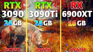 RTX 3090 Ti vs RTX 3090 vs RX 6900XT Gaming Benchmark in  4K Ultra HD  Test in 11 Games [upl. by Nerra]