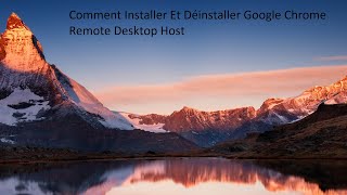 Comment Installer Et Déinstaller Google Chrome Remote Desktop Host [upl. by Nirej]