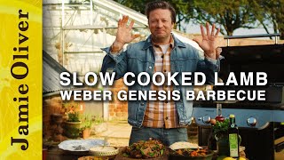 Slow Cooked Lamb  Jamie Oliver amp Weber [upl. by Nyer]