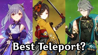 Who Has the BEST Teleport in Genshin Impact Chiori Keqing or Alhaitham [upl. by Assirak]