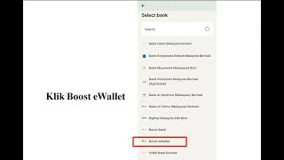 Cara Topup Boost eWallet melalui kaedah online banking bsn [upl. by Amalbergas]