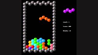 Hextris by Diggsey early gameplay footage  August 2012 [upl. by Eelsnia]