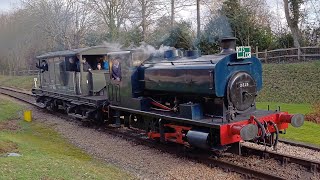 Brake Van Ride at the Spa Valley Railway Winter Steam Gala 2024 [upl. by Cris]