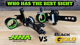 BEST BOW SIGHT FOR 2023  Black Gold Dual Trac vs HHA Ryz [upl. by Lledrev]