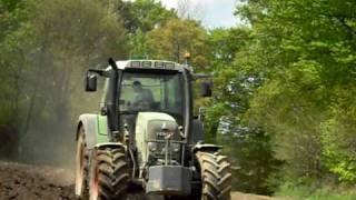 Fendt 412 Vario Tms Ploughing 2009 [upl. by Copland271]