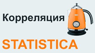 КОРРЕЛЯЦИЯ Спирмена Пирсона STATISTICA 08 [upl. by Connors]