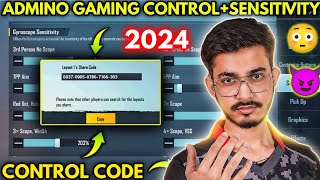 2024 ADMINO GAMING NEW 31 SENSITIVITY SETTINGS ADMINO GAMING CONTROL CODE  BGMI [upl. by Yaakov]