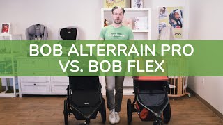 BOB Alterrain Pro vs BOB Revolution Flex 2020  Stroller Comparison  Stroller Review  Magic Beans [upl. by Kcirdneked445]