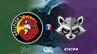 Hellfish VS Trash Pandas  Div 7  10th August  IceHQ Beer League ice hockey [upl. by Onateyac]