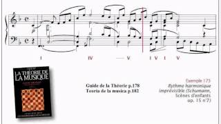 Ex173 partition Guide de la théorie de la musique Abromont Rythme harmonique imprévisible [upl. by Nordek]