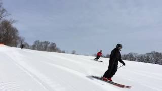 Skiing at Quechee Ski area [upl. by Nommad34]