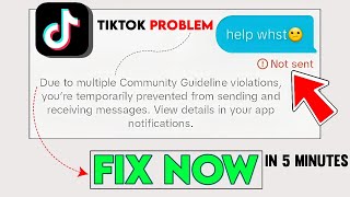 Tiktok message not sending amp receiving problem FIX IN 5 MINUTES [upl. by Francklyn]