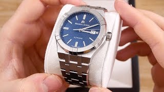 Maurice LaCroix Aikon Automatic Blue  Unboxing amp First Impressions [upl. by Eiralc]