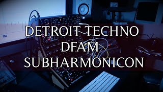 detroit techno DFAM and subharmonicon [upl. by Tali]