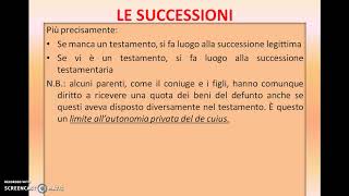 LE SUCCESSIONI [upl. by Nosyla307]