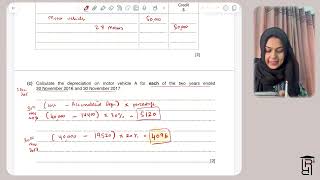 O level IGCSE Accounting Feb March 2018 P2 variant 2 Question 2 depreciation and disposals [upl. by Leikeze]