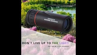 2000x25 HD Magnification Monocular 914cm High Power Telescope Portable Single Tube Telescope [upl. by Sklar]