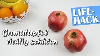 Granatapfel richtig schälen  Lifehack [upl. by Flavia]