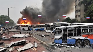 1 hour ago 80 Russian buses carrying 350 Russian soldiers ambushed [upl. by Drew]