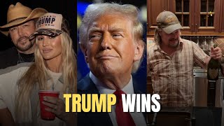 Country Music Stars React to Donald Trumps Election Win [upl. by Asserac]